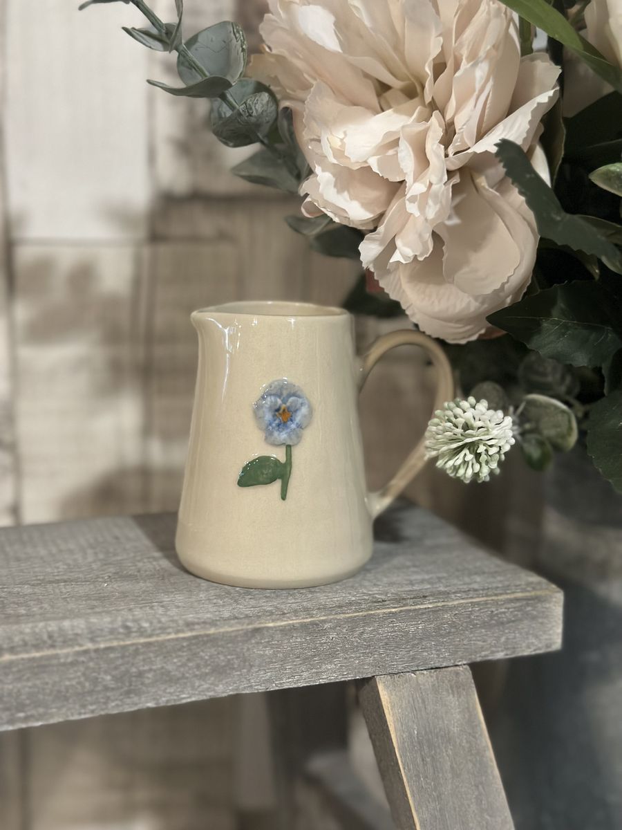 Blue Viola Stoneware Mini Jug Blue Viola Stoneware Mini Jug