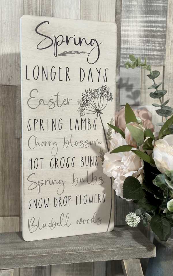 Spring Cow Parsley Sign