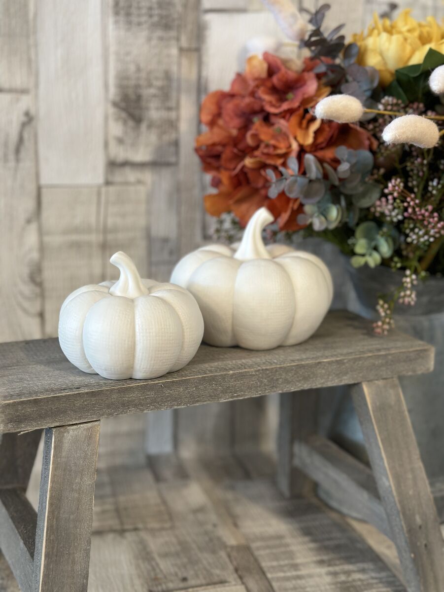 White Textured Pumpkin