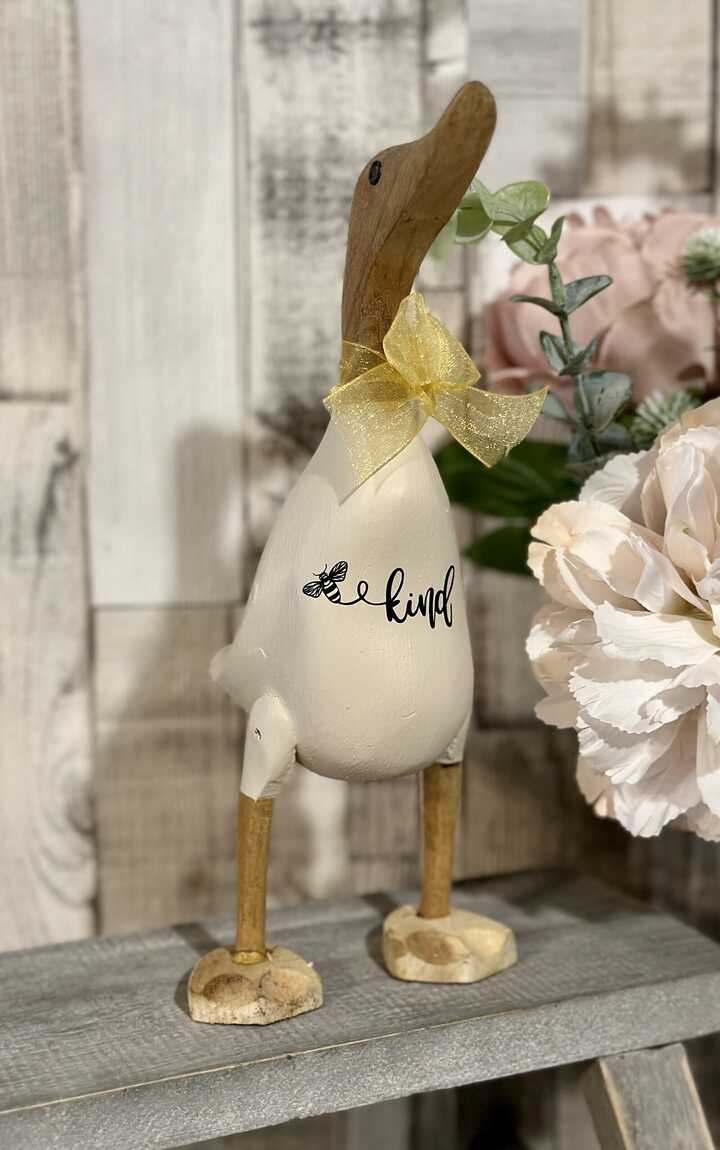 Bee Kind Wooden Duck