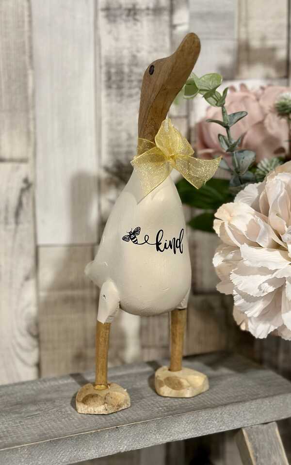 Bee Kind Wooden Duck