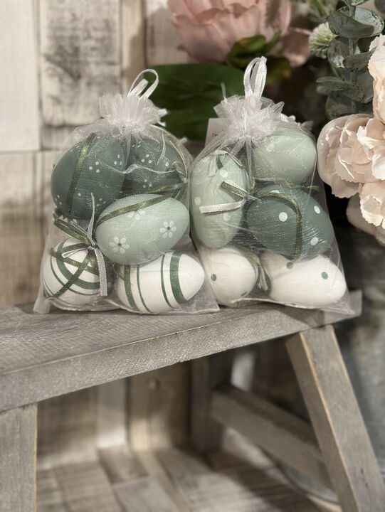 Gisela Graham Acrylic Hanging Eggs