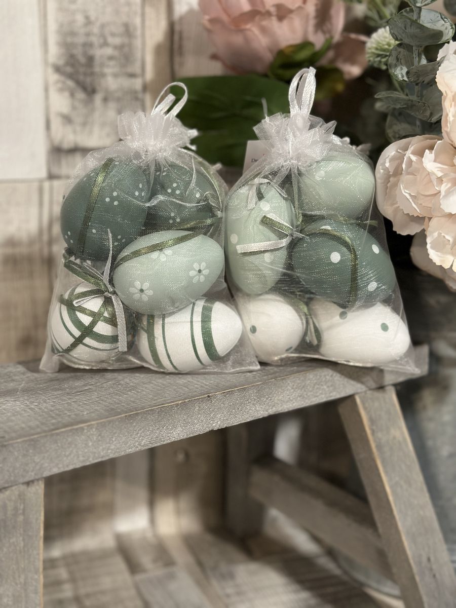 Gisela Graham Acrylic Hanging Eggs