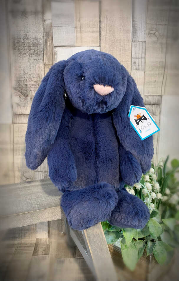 Jellycat Bashful Bunny NAVY MEDIUM Jellycat Bashful Bunny NAVY MEDIUM