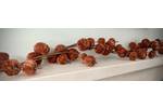 Burnt Orange Velvet Pumpkin Garland