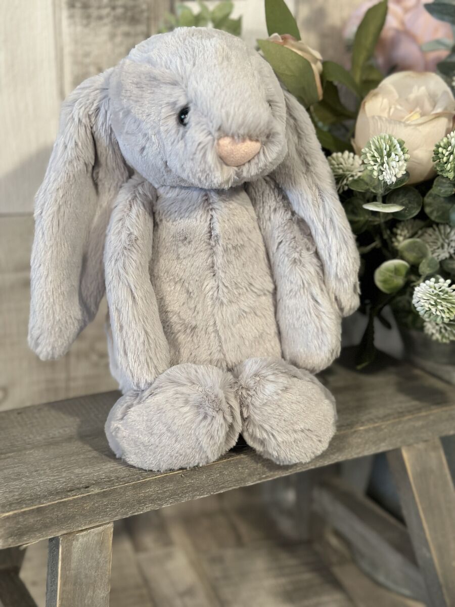 Small Bashful Silver Bunny