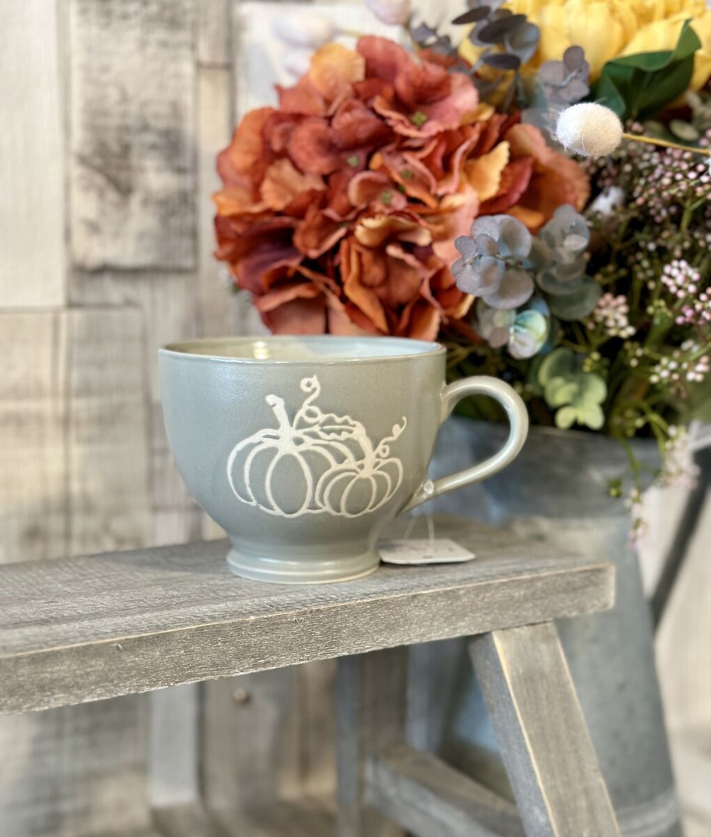Grey Pumpkin Mug