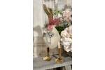 Love Floral Bouquet Wooden Duck