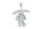 Bashful Silver Bunny Bag Charm