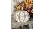 Hello Autumn Floral 3D Wooden Pumpkin