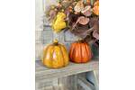 Orange/Ochre Speckle Ceramic Pumpkin