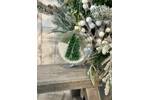 Clear Glass Bristle Tree Open Bauble