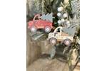 Hanging Wooden Christmas Tree Truck