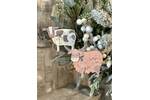 Wooden Hanging Christmas Cow