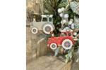 Hanging Wooden Christmas Tractor