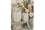 White Rustic Glaze Seed Pod Vase 