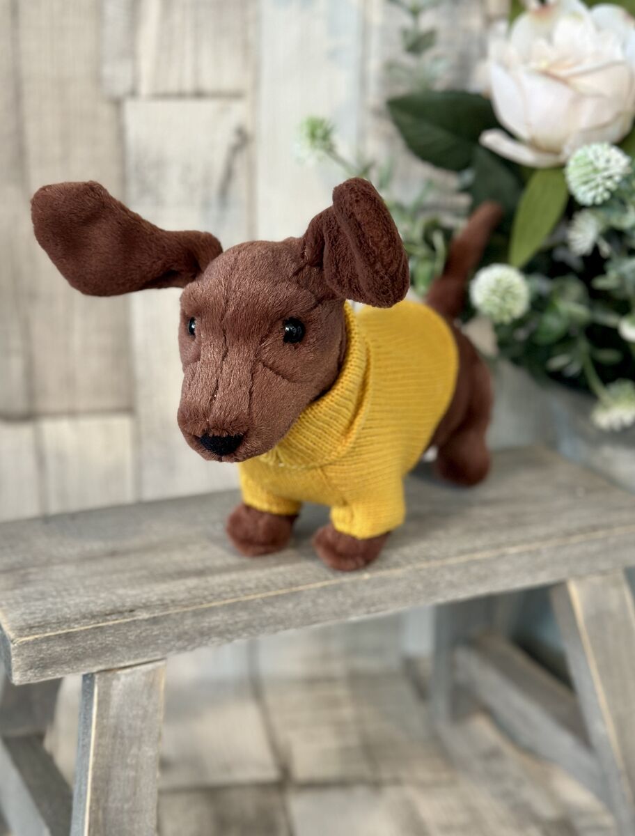 Yellow Sweater Sausage Dog