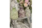 Floral Serenade Embossed Stoneware Vase 3a