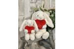 Bashful Red Love Heart Bunny