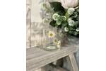 Pressed Daisies Glass Tealight Holder