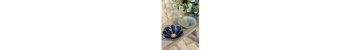 Gisela Graham Stoneware Flower Mini Bowl 2A