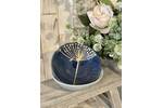 Gisela Graham Navy Blue Seedhead Stoneware Bowl