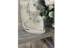 Small Ceramic White Embossed Flower Heart Dish