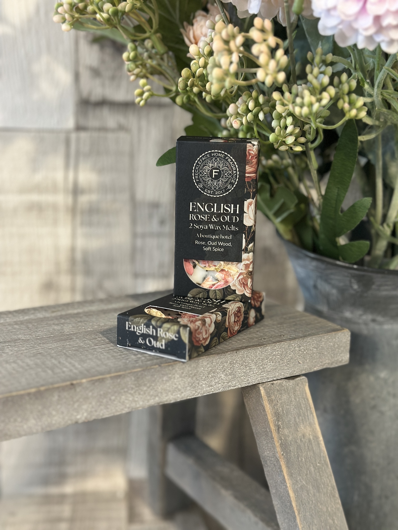 English Rose & Oud Wax Melt Duo