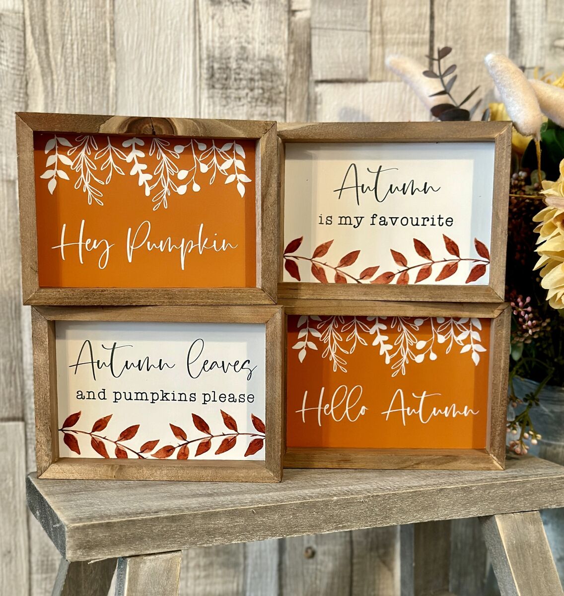 Autumn Framed Mini Plaque