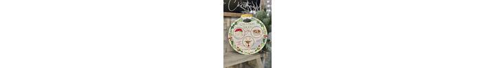 Ceramic Treats For Sants &amp; Rudolph Plate