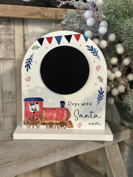 Polar Express Chalkboard Countdown To Christmas