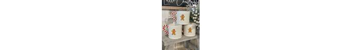 Ceramic Embossed Gingerbread Mug