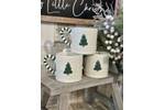 Ceramic Embossed Christmas Tree Mug