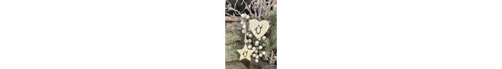 Baby's First Christmas Penguin Star/Heart Ceramic Hanger