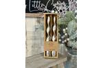 Silver Vintage Twist Tapered Candle