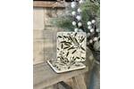 Ivory Mistletoe Porcelain Coaster