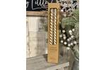 Metallic Cream Twist Tapered Candles