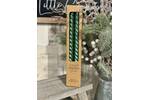 Metallic Green Twist Tapered Candles