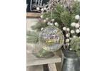 Large Clear Ribbed Soap Bubble Bauble