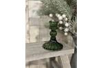Emerald Green Classic Glass Candlestick