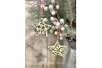 Ceramic Festive Foliage &amp; Berries Hanging Star