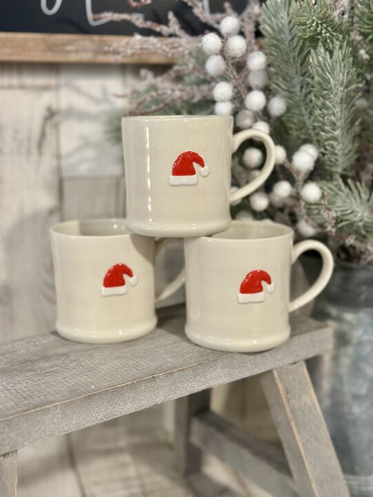 Santa Hat Stoneware Mini Mug