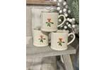 Mistletoe Stoneware Mini Mug