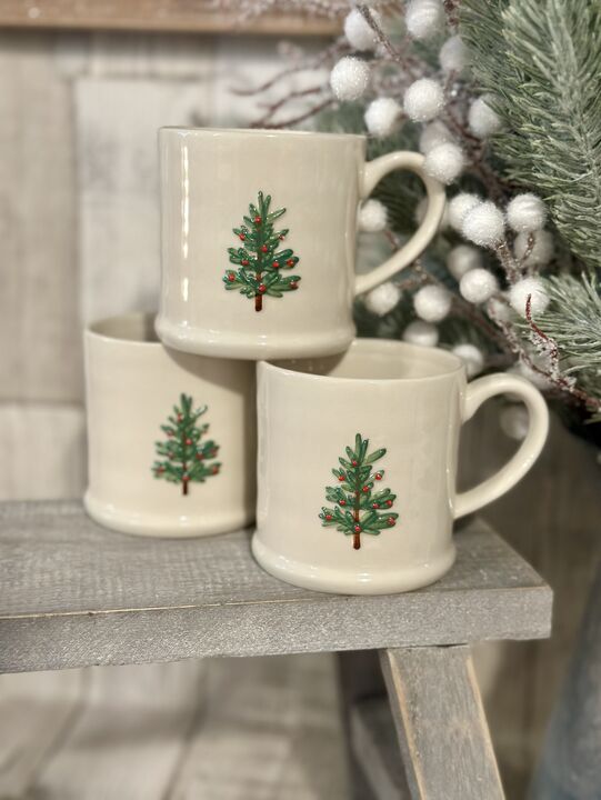 Christmas Tree Stoneware Mini Mug