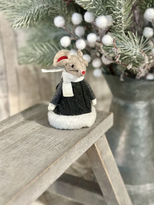 Grey Knitted Dress Mrs Mouse