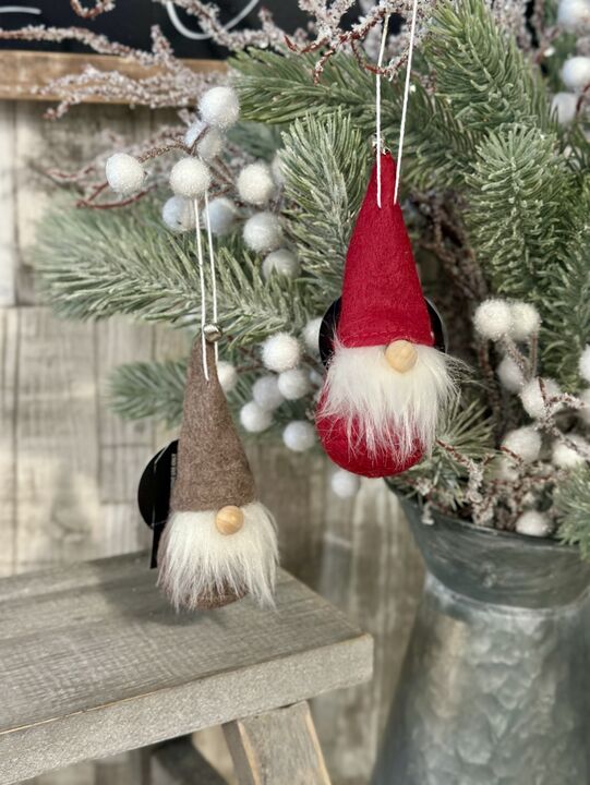 Red/Mink Felt Gonk Hanger