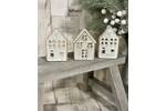 Cut Out Window Rustic Glazed Ceramic T-light House