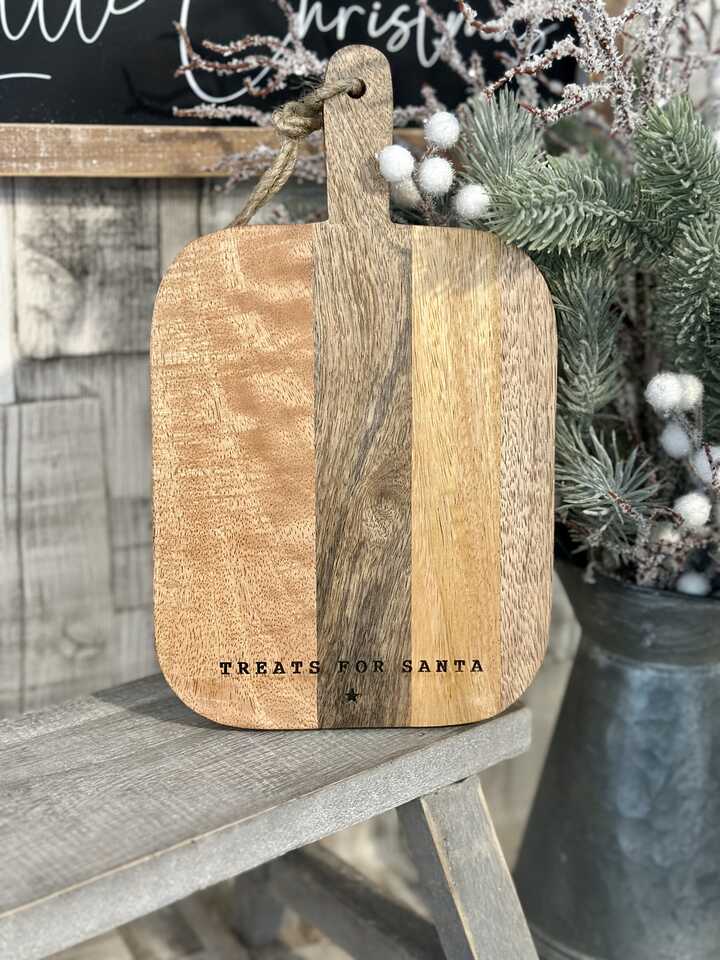 Treats For Santa Wooden Board