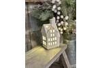 White Ceramic Star Roof LED House