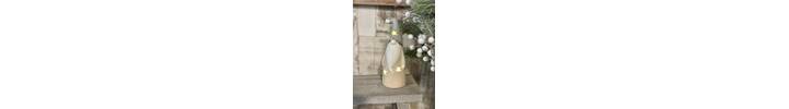 Large LED Beige Ceramic Gonk